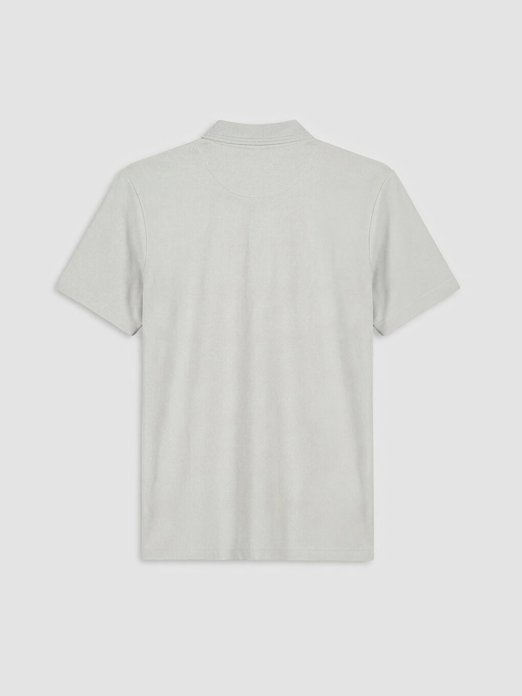 Gri Polo Yaka Pike Erkek Tişört-1