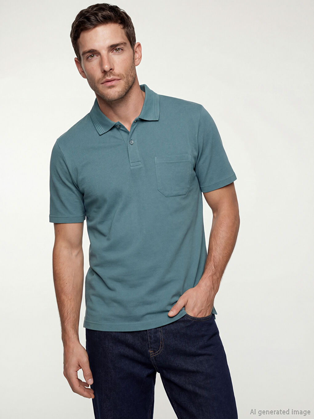 تيشيرت أزرق رجل