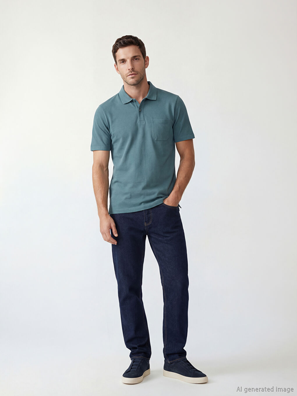 تيشيرت أزرق رجل-2