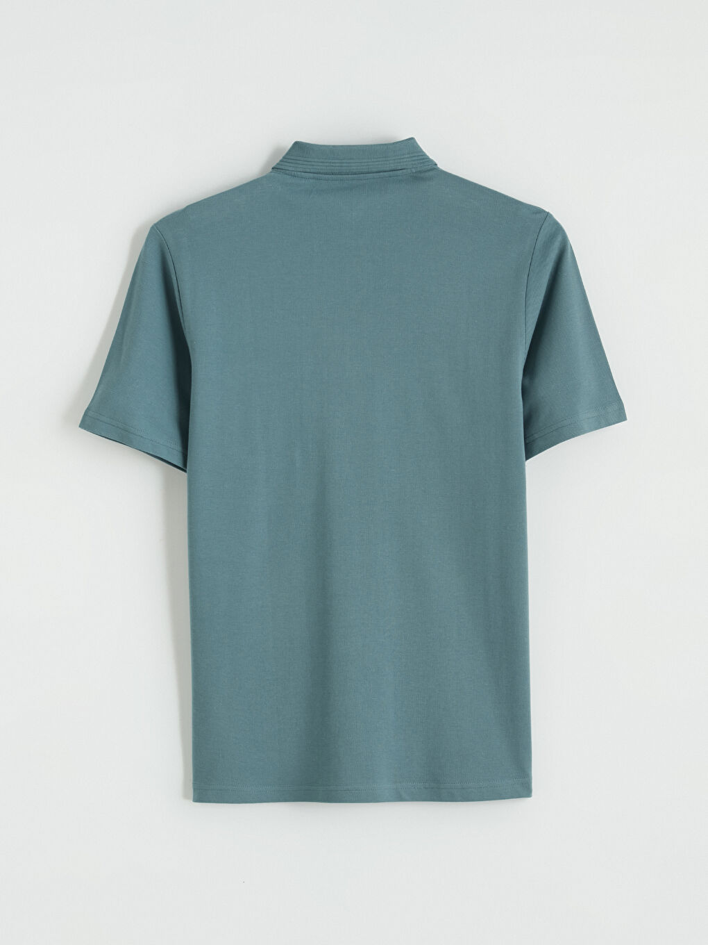 Mavi Polo Yaka Pike Erkek Tişört-2