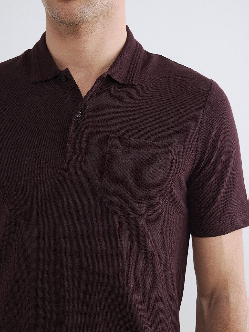 Polo Collar Pique Men's T-Shirt-2
