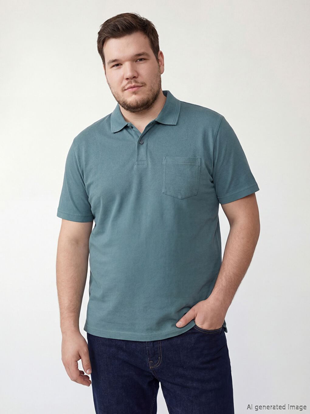 تيشيرت أزرق رجل-1