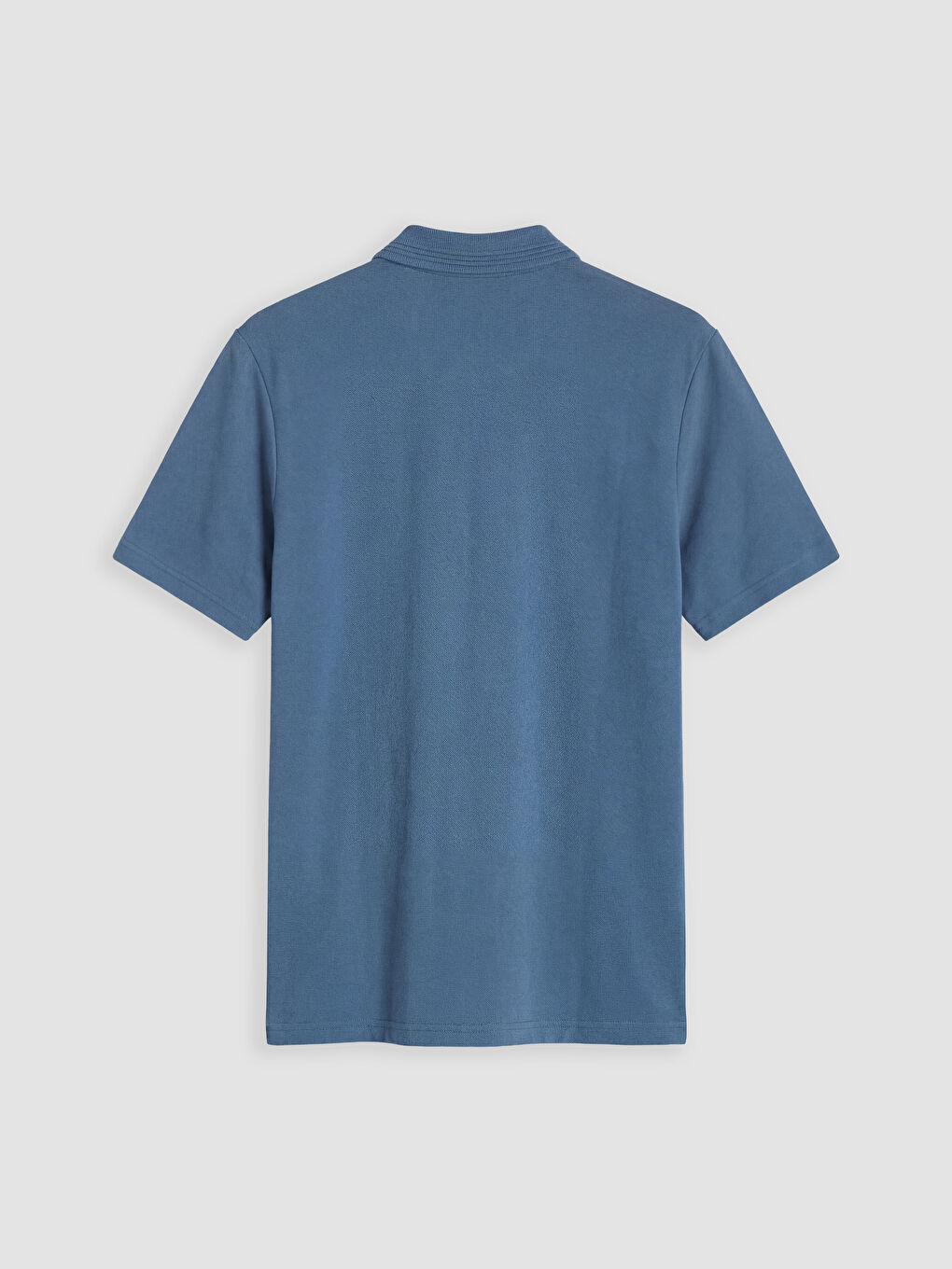 İndigo Polo Yaka Pike Erkek Tişört-1