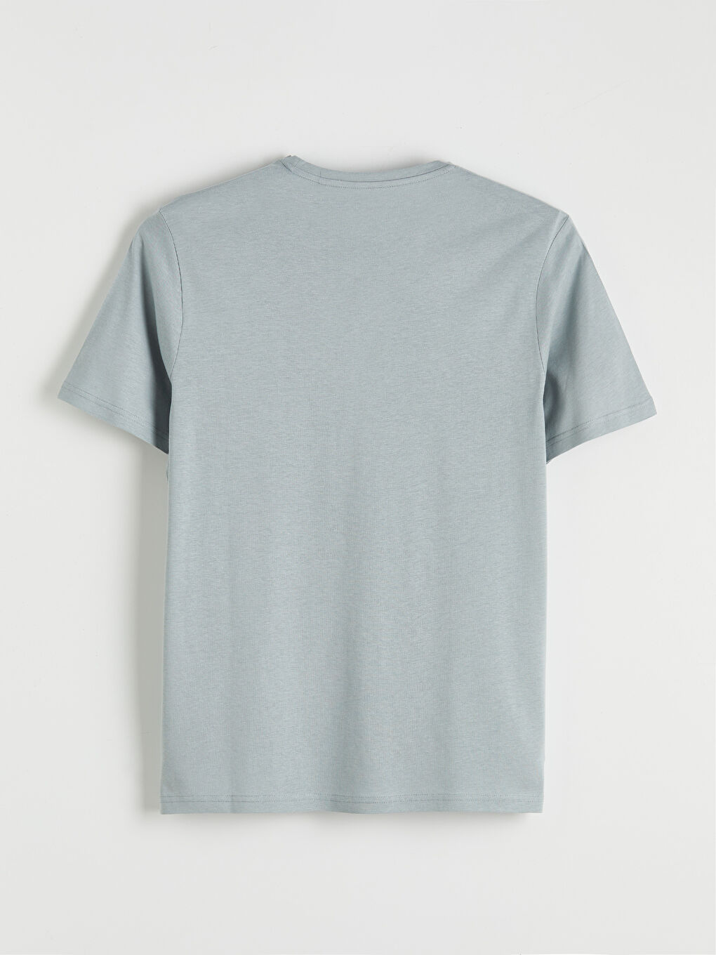 Yeşil Bisiklet Yaka Erkek Soft Touch Tişört-5