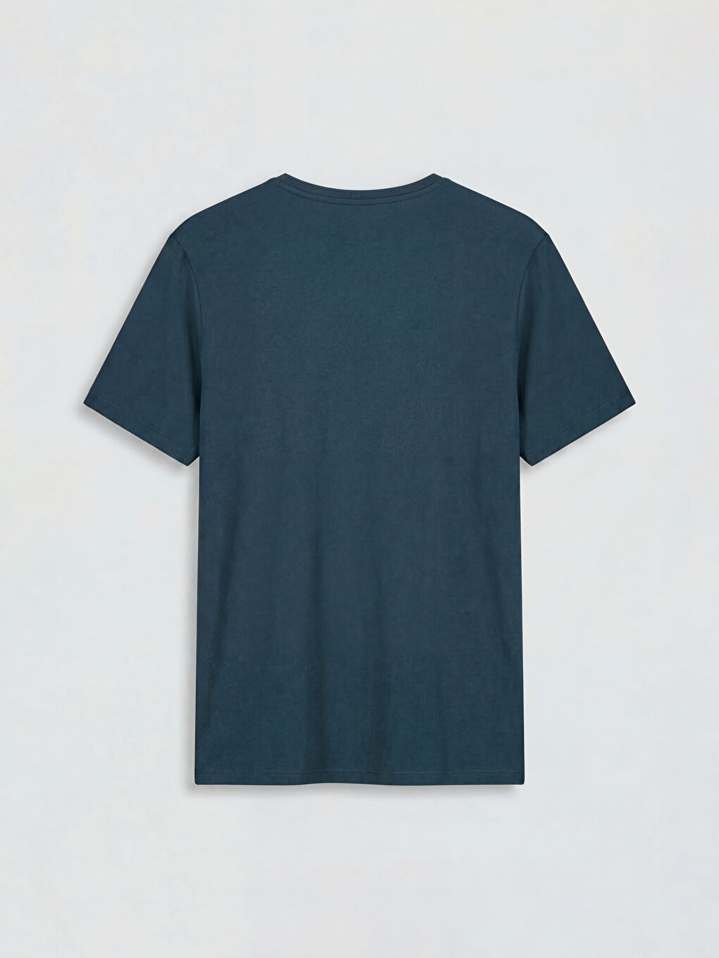 Petrol Bisiklet Yaka Erkek Soft Touch Tişört-2