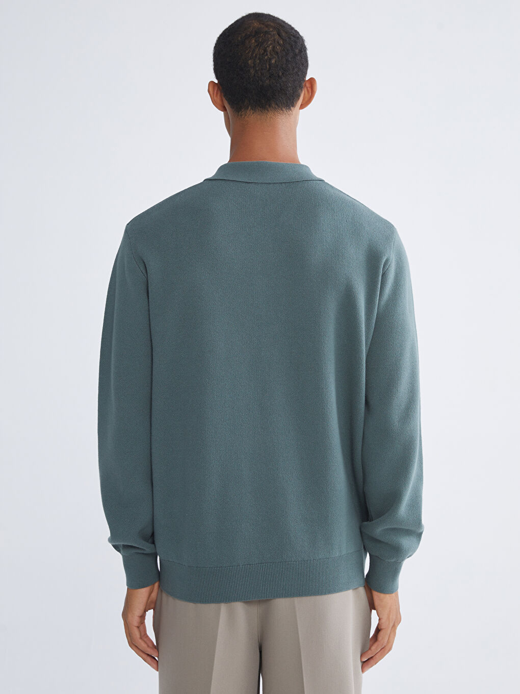 მამაკაცები მწვანე სვიტერი-3