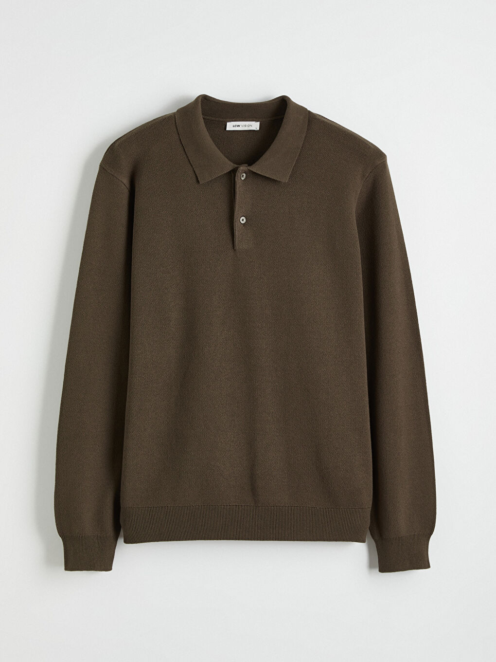 Men's Polo Neck Knit Sweater-4