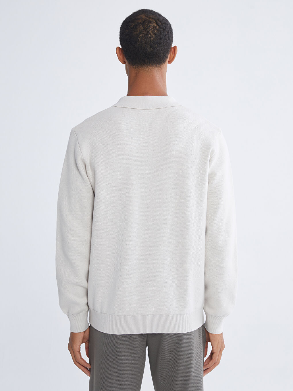 მამაკაცები ბეჟი სვიტერი-3