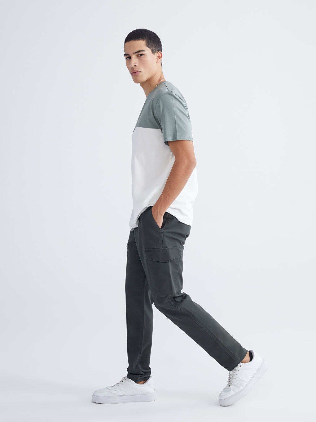 Man GREEN Cargo Trousers
