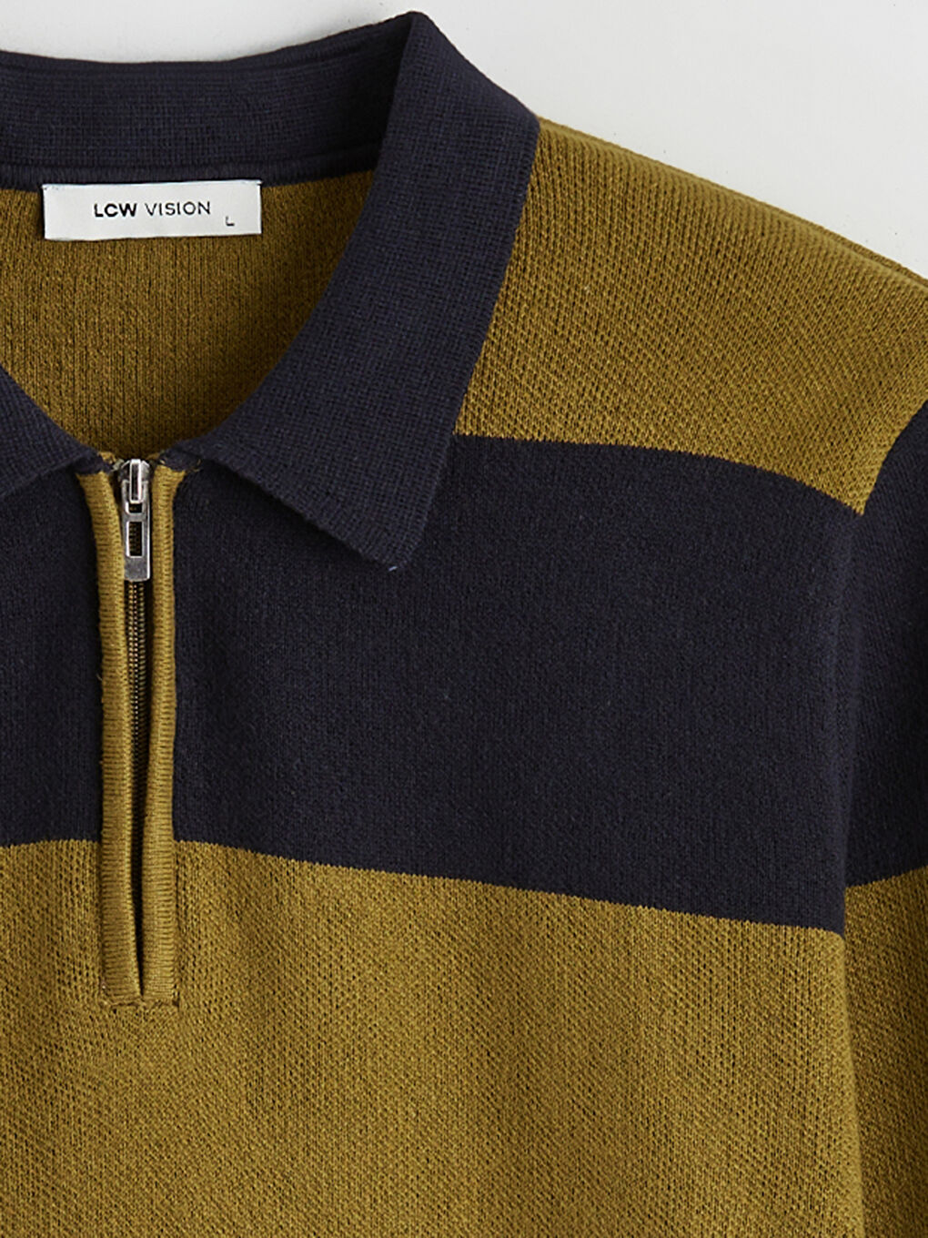 Men's Polo Neck Knit Sweater-1