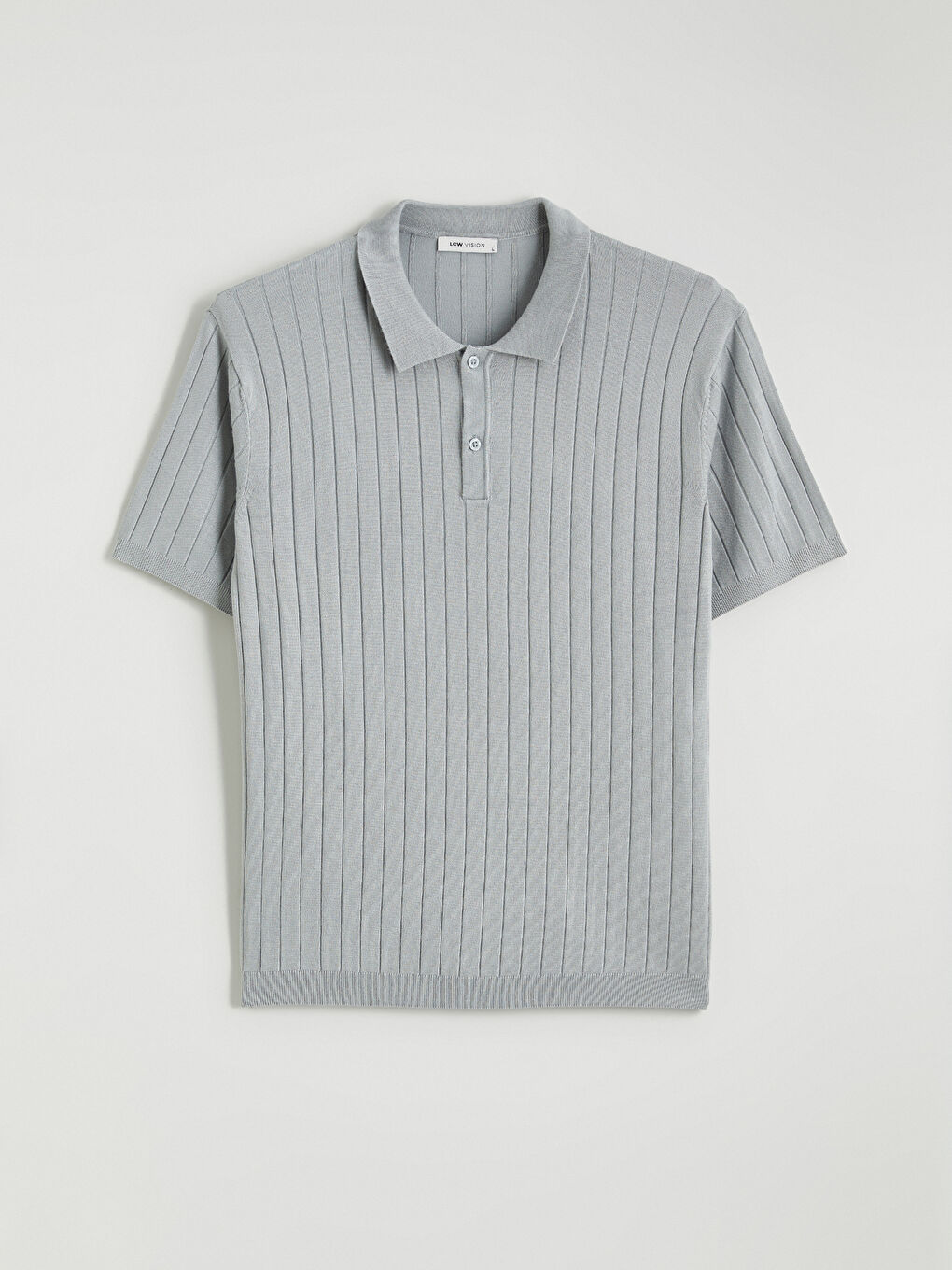 Polo Neck Short Sleeve Men's Knitwear Sweater-4