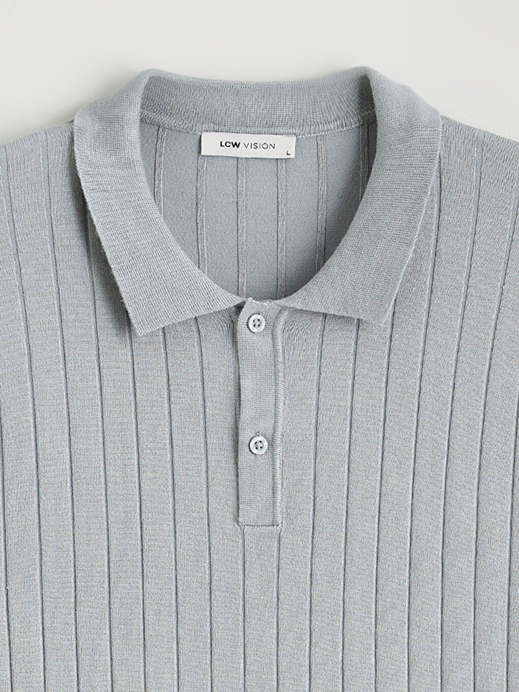 Polo Neck Short Sleeve Men's Knitwear Sweater-5