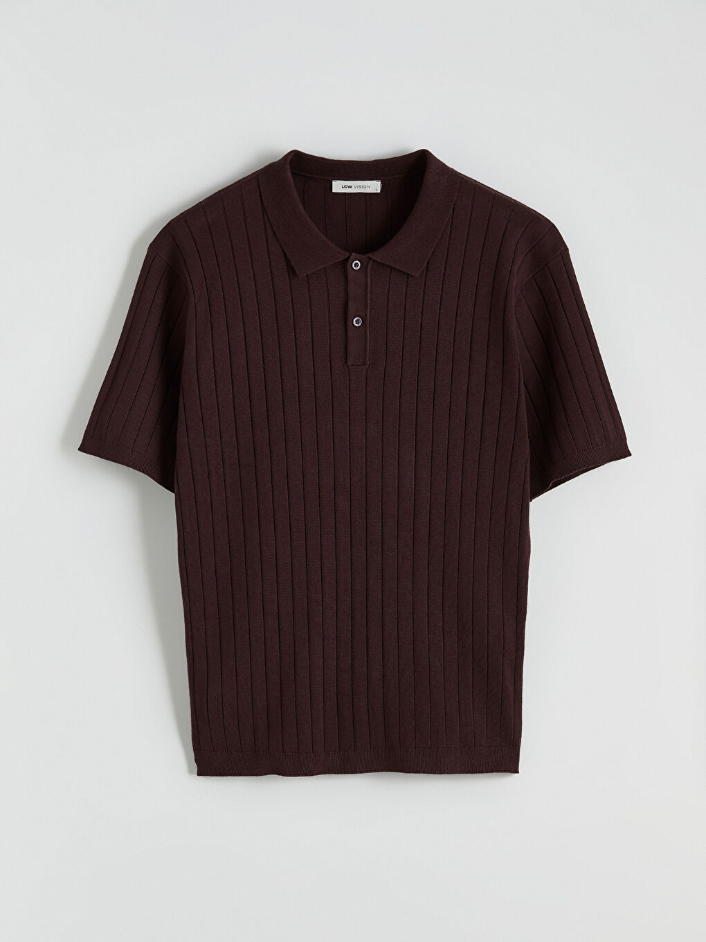 ерлерге арналған поло жағалы қысқа жең трикотаж жемпір-4