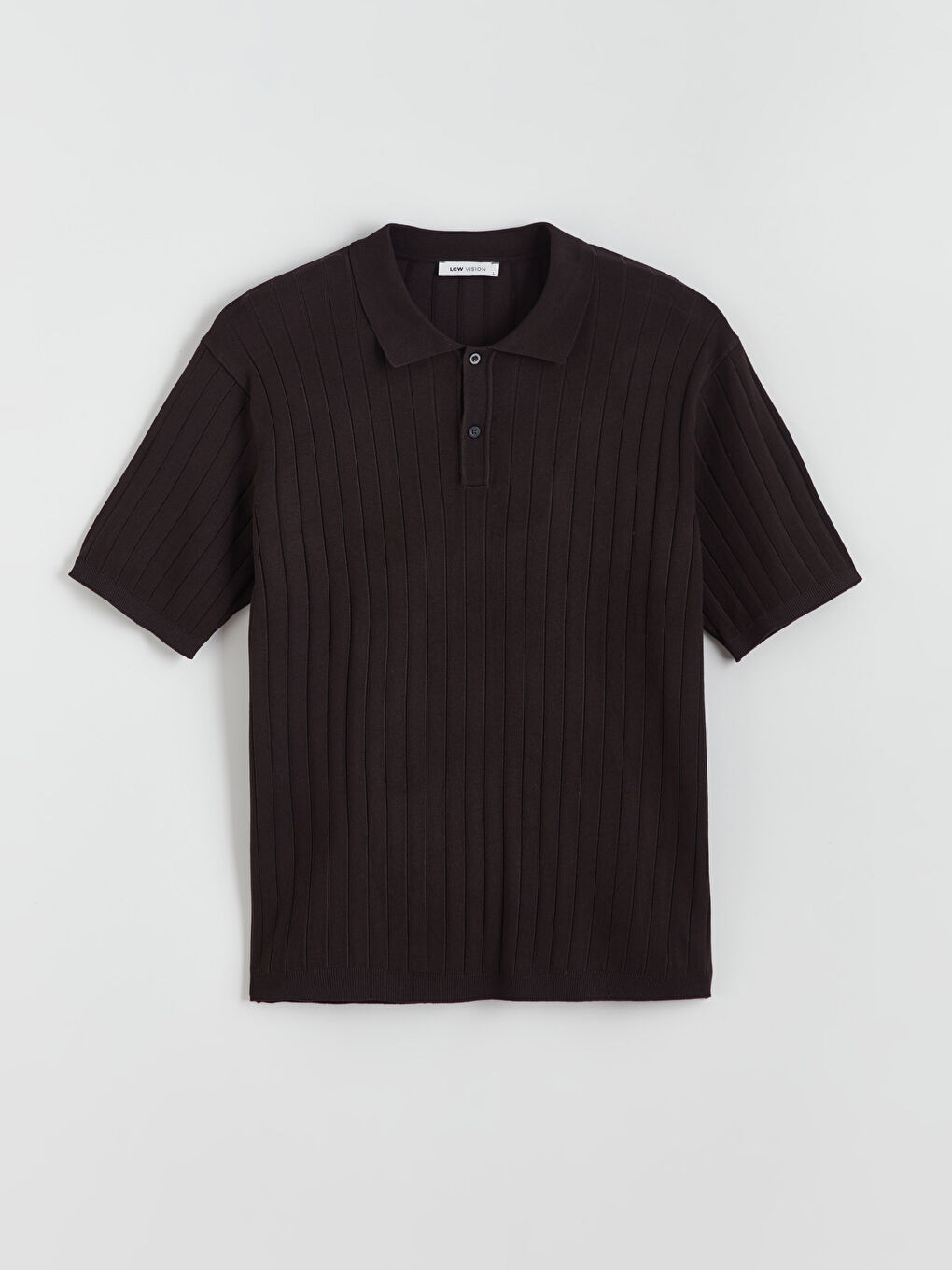 ерлерге арналған поло жағалы қысқа жең трикотаж жемпір-4