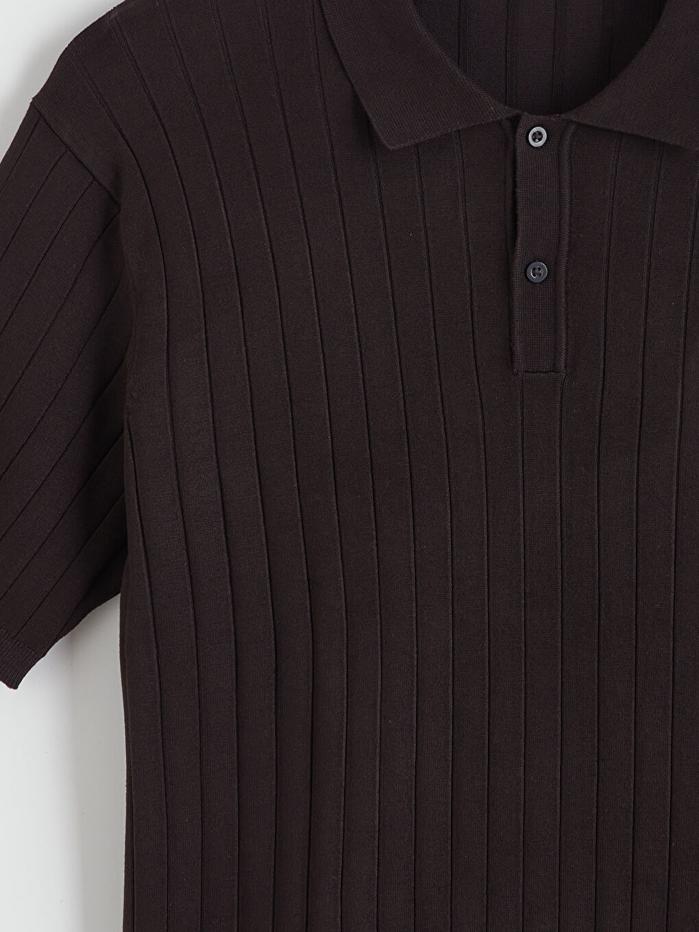 ерлерге арналған поло жағалы қысқа жең трикотаж жемпір-5