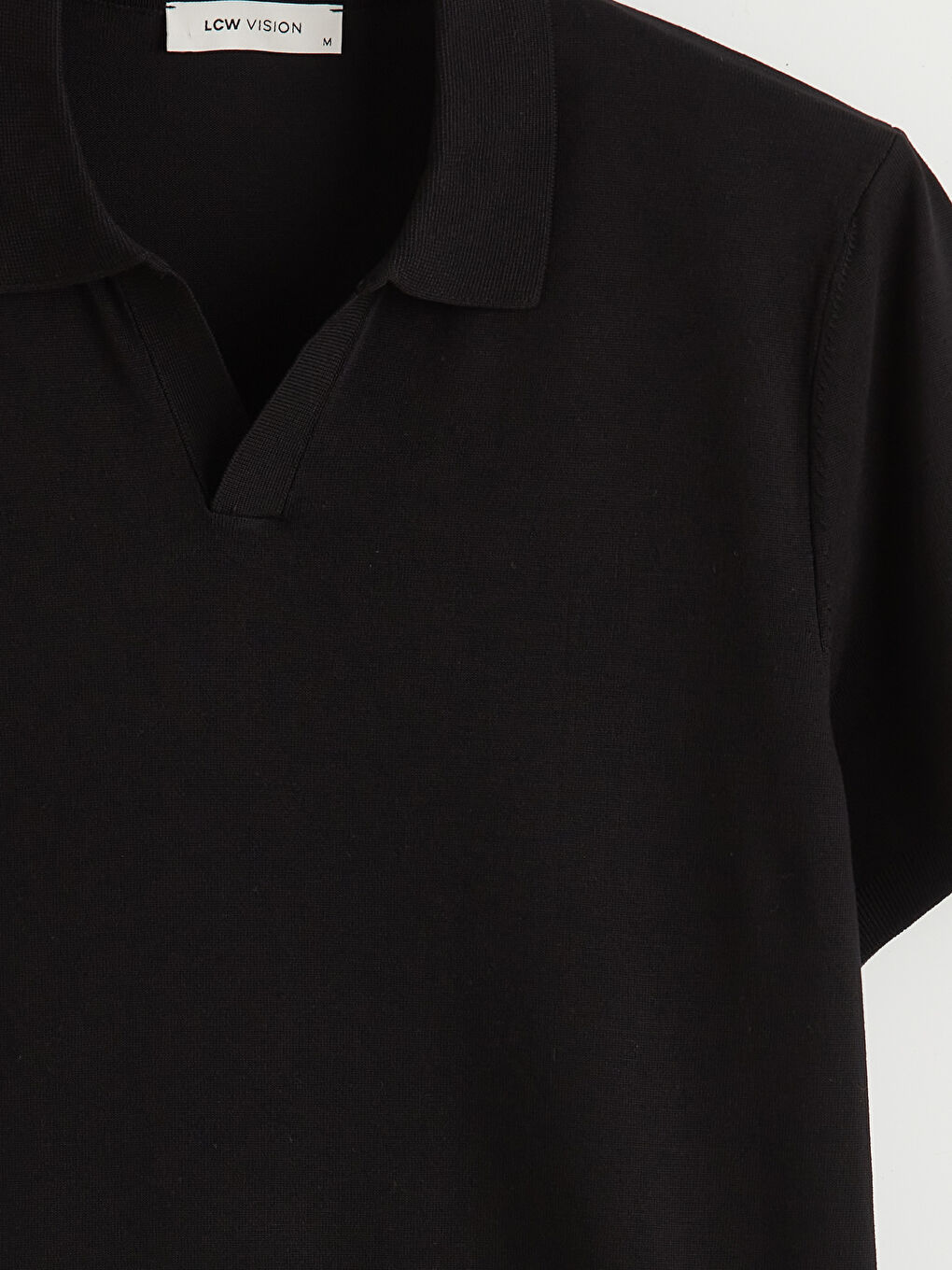 Polo Collar Short Sleeve Men's Knitwear Sweater-7