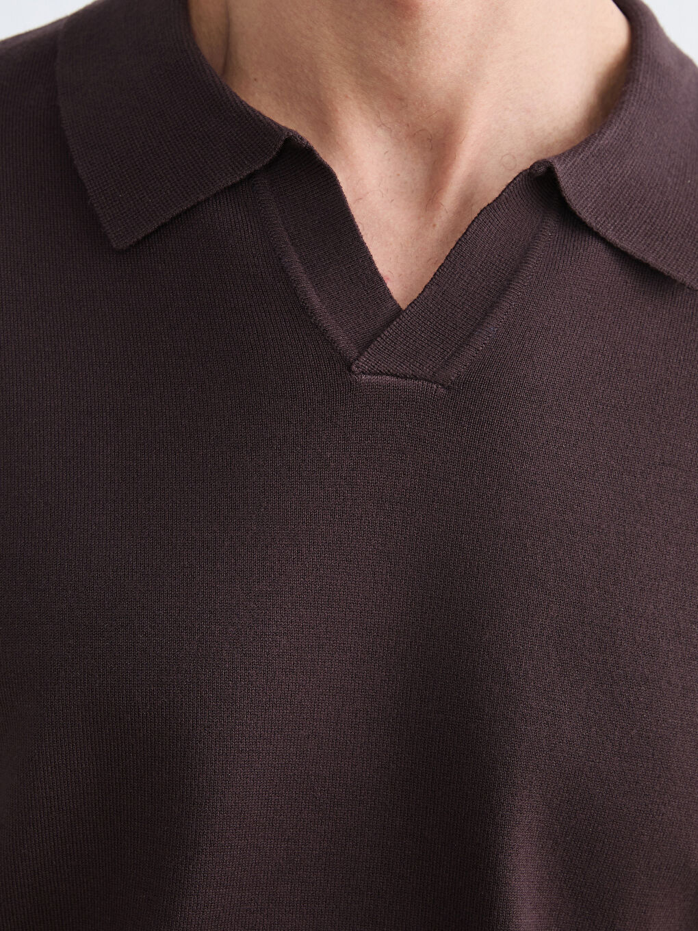 მამაკაცები ყავისფერი სვიტერი-2