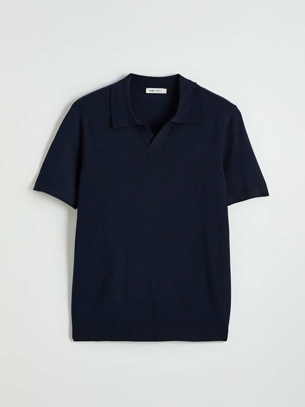 Мъж Морско-Синьо Пуловер -4