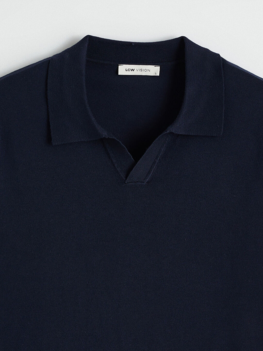 Мъж Морско-Синьо Пуловер -5