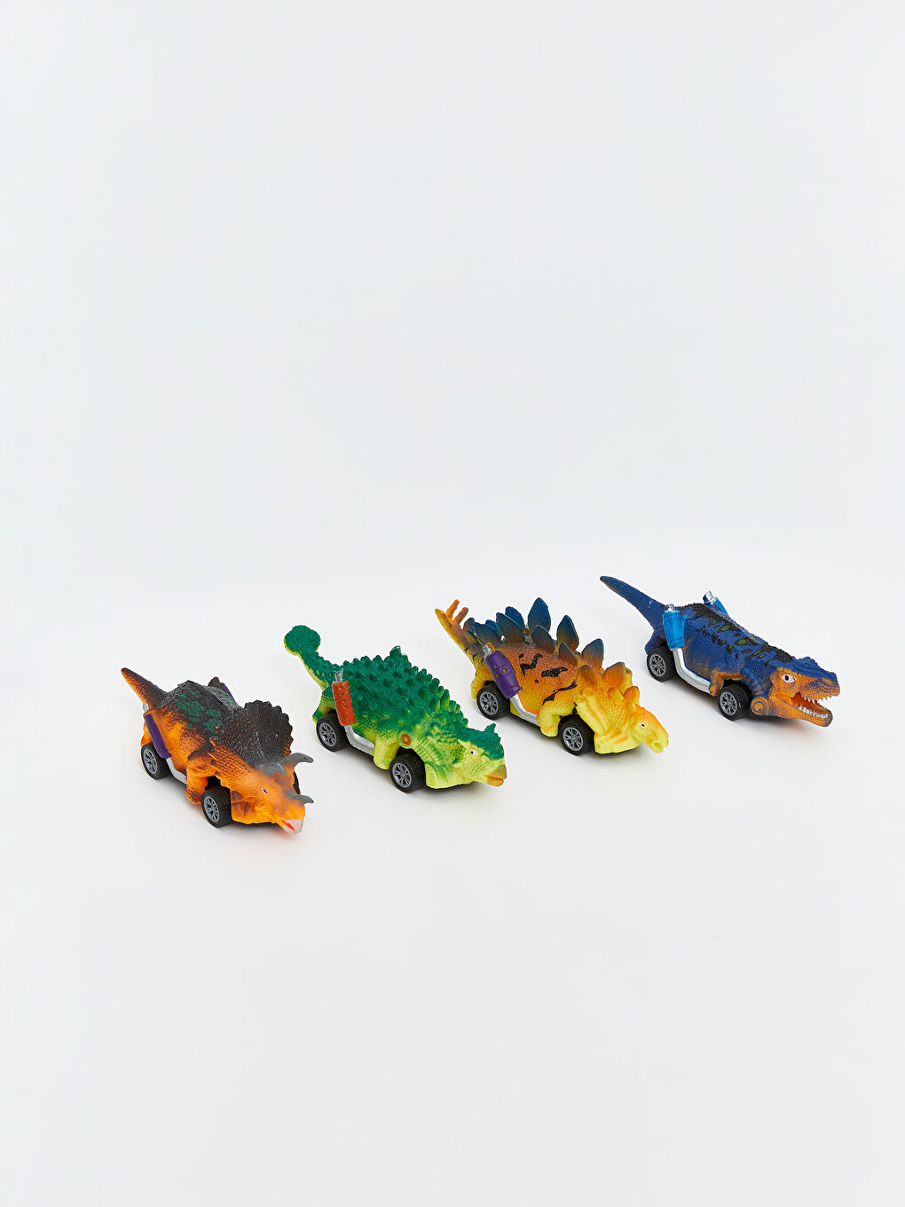 Dinozor Figürlü Oyuncak Araba 4'lü-1
