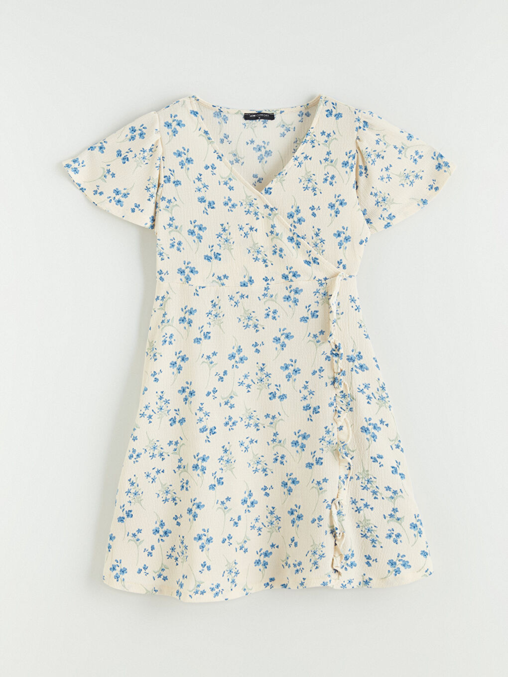 Женщины Голубой Платье-4