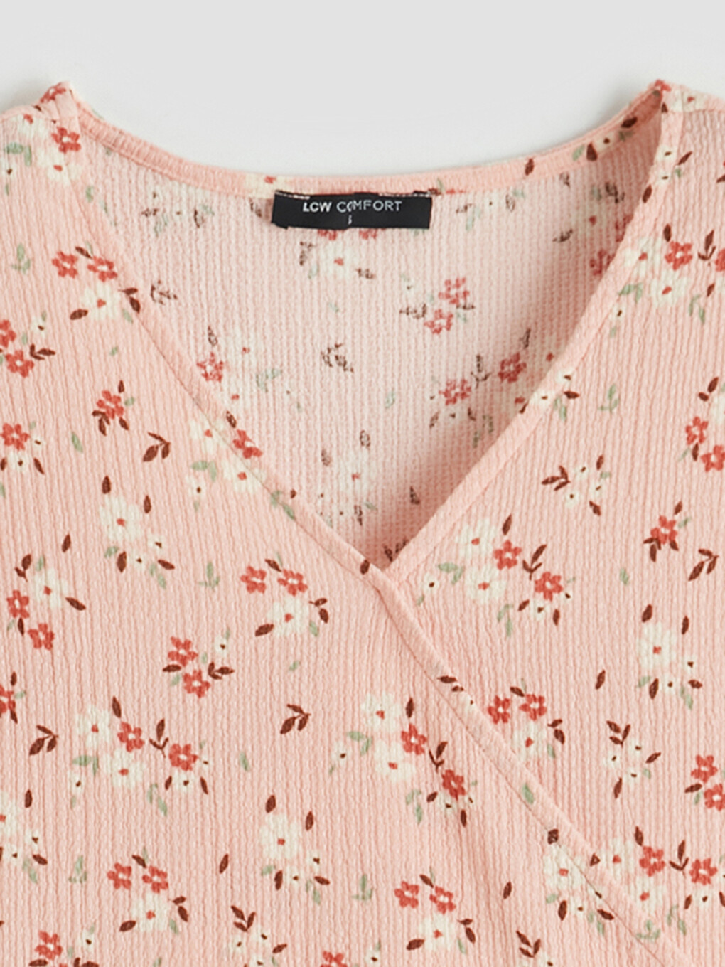 Double Breasted Collar Floral Mini Dress-5