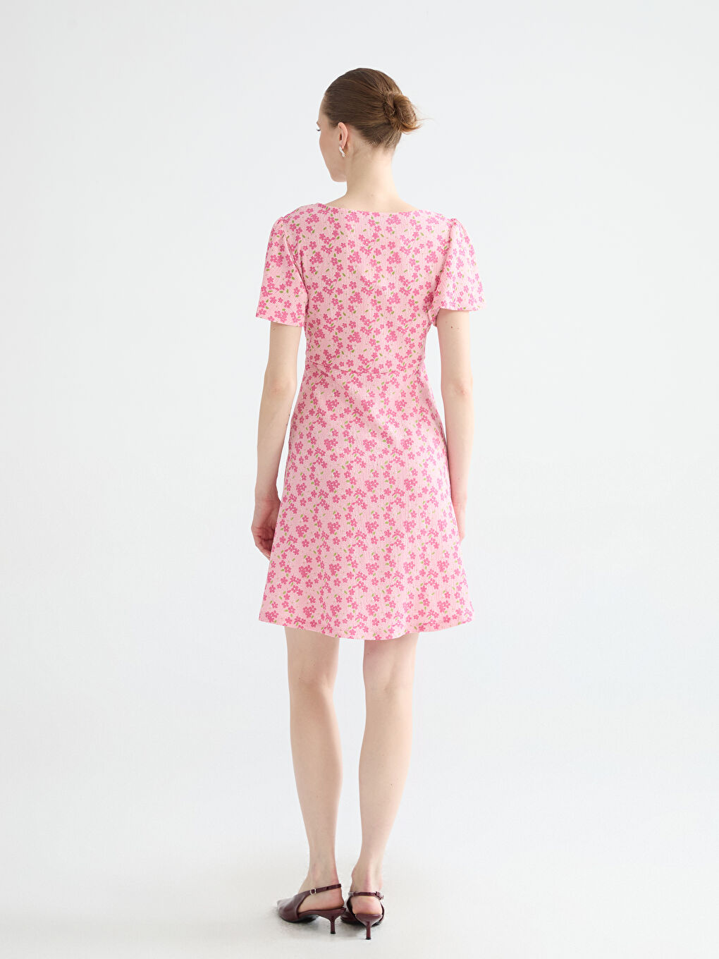 Женщины Красный Платье-3