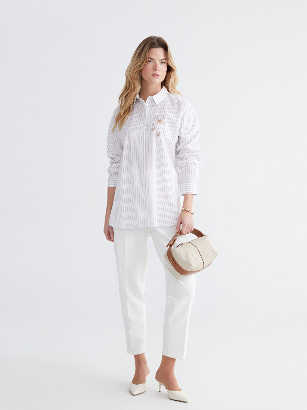 Женщины Коричневый Рубашка-1