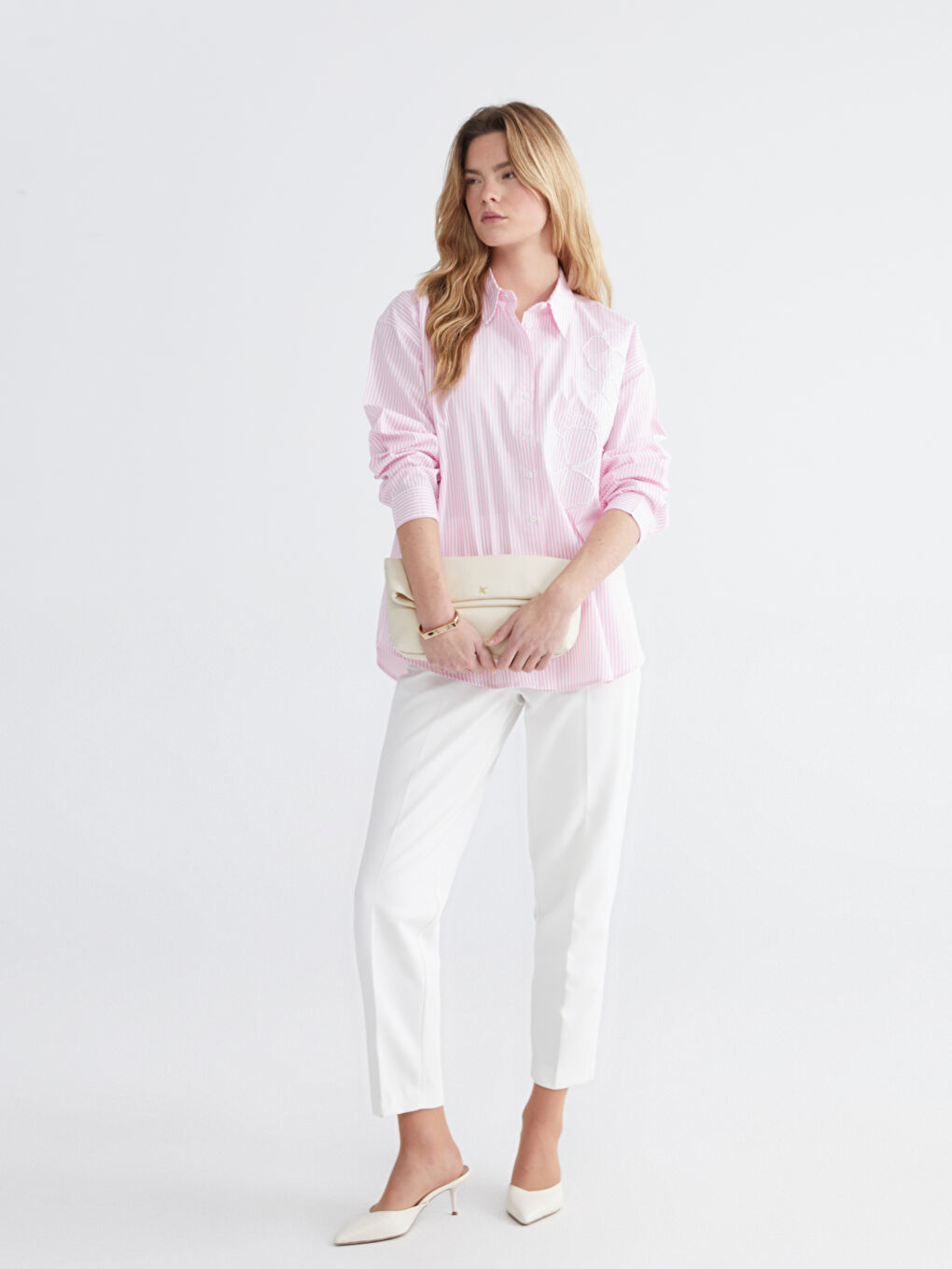 Әйелдер қызғылт Жейде-1