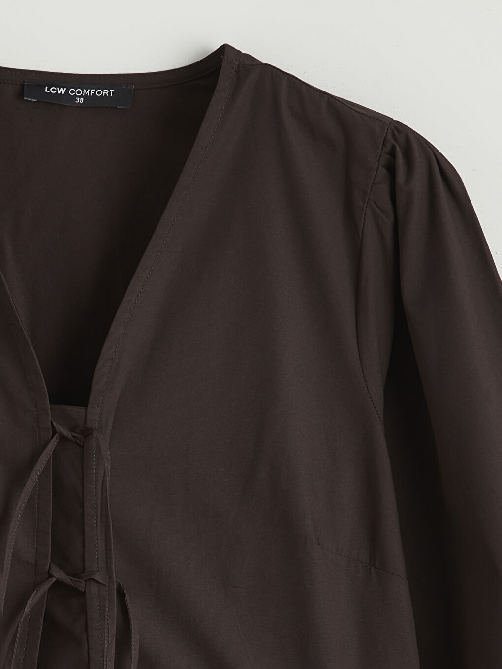 Женщины Коричневый Блузка-5