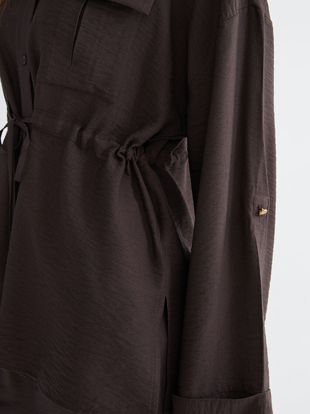 Ruched Women's Shirt-2