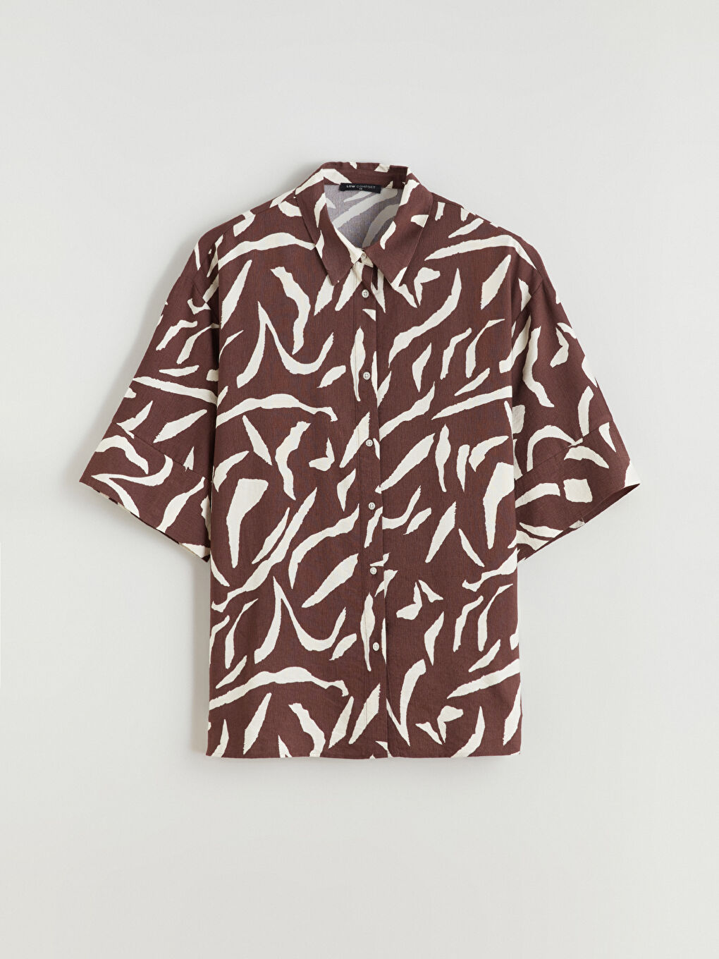 Patterned Oversize Women's Shirt-4