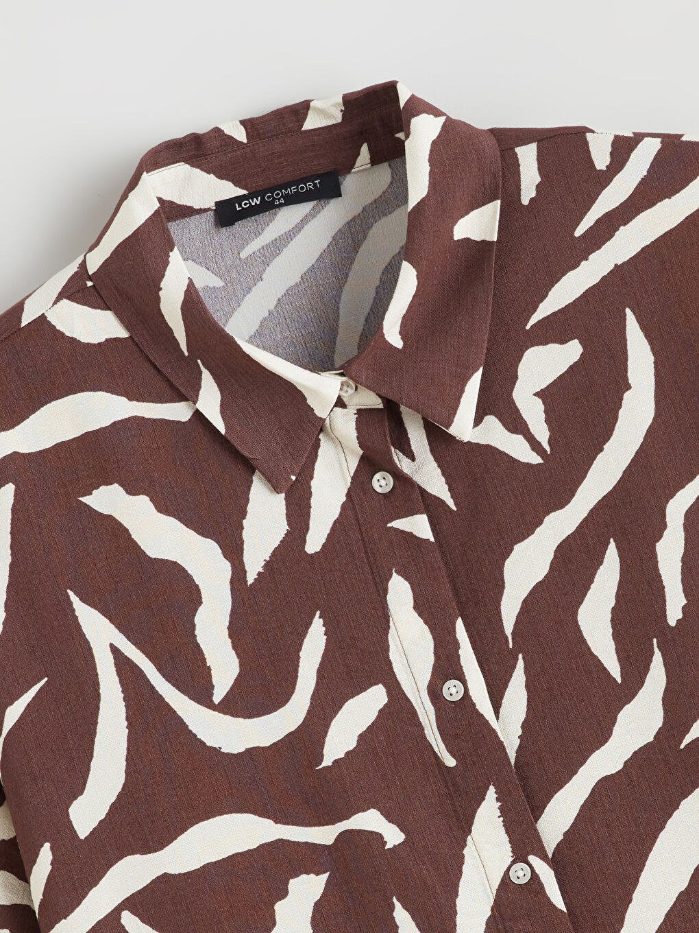 Patterned Oversize Women's Shirt-5