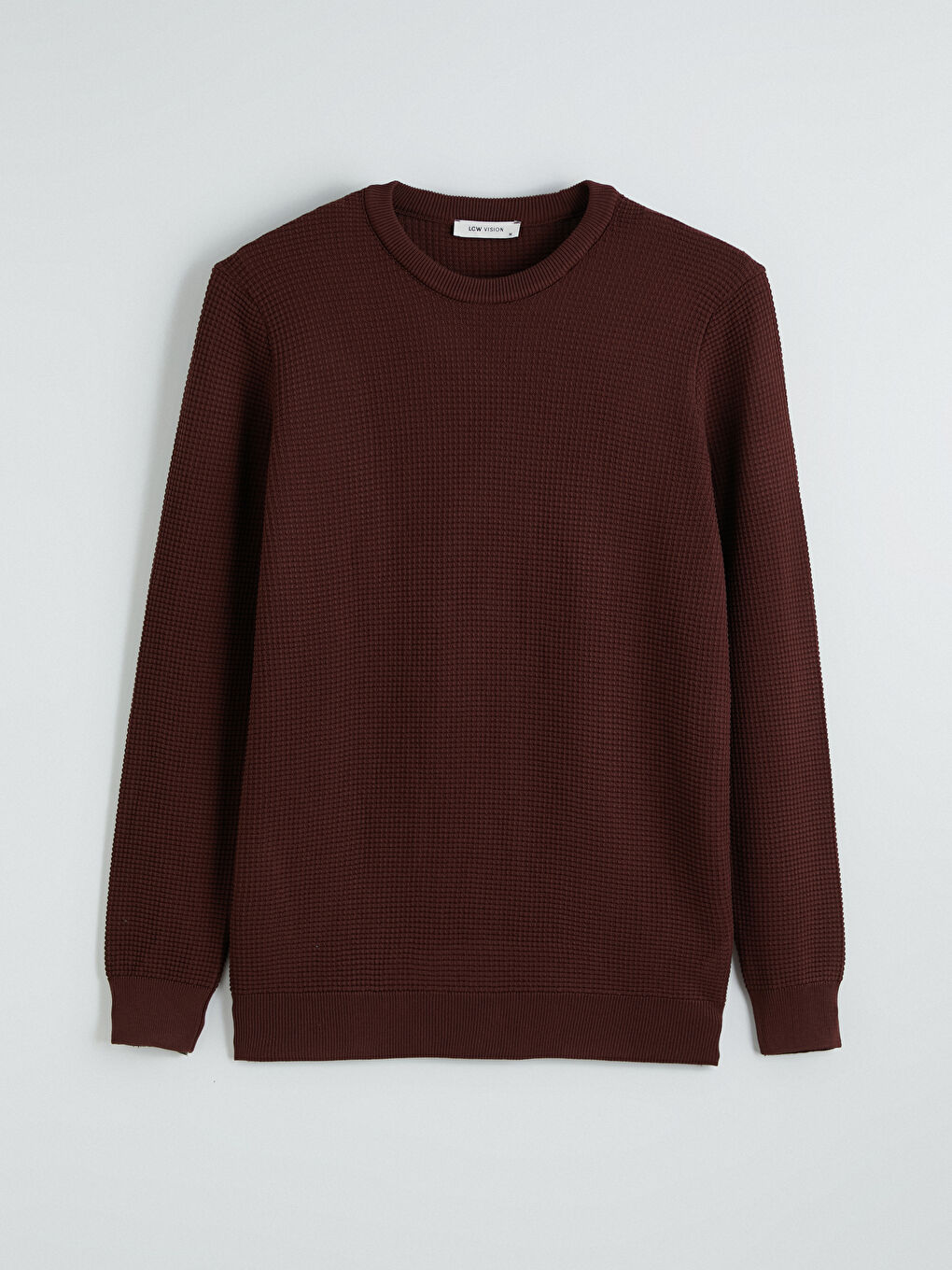 Kırmızı Bisiklet Yaka Erkek Triko Kazak