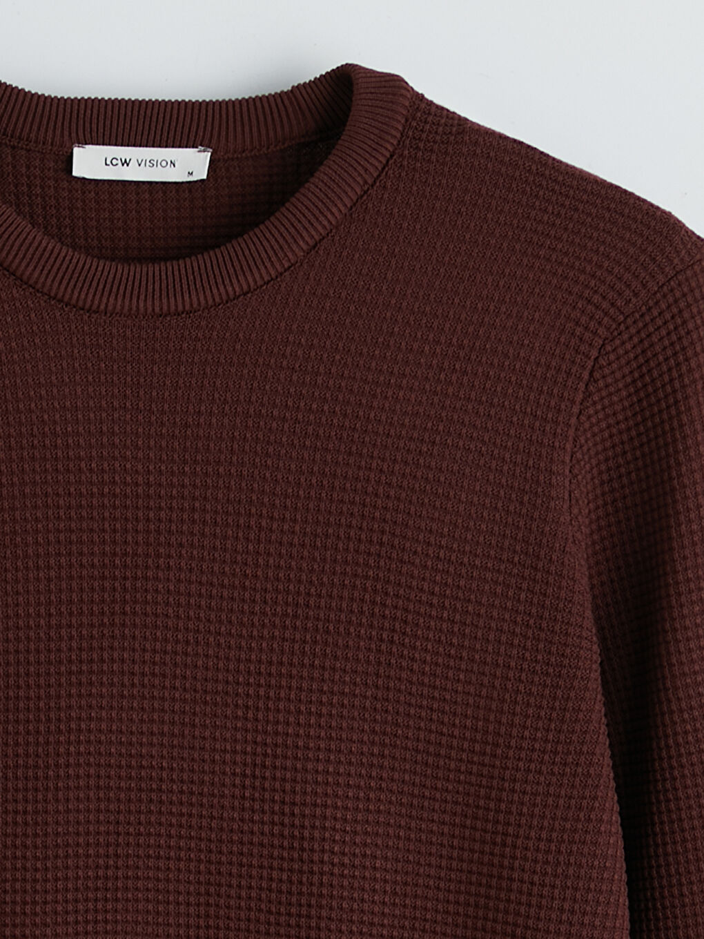 Kırmızı Bisiklet Yaka Erkek Triko Kazak-1