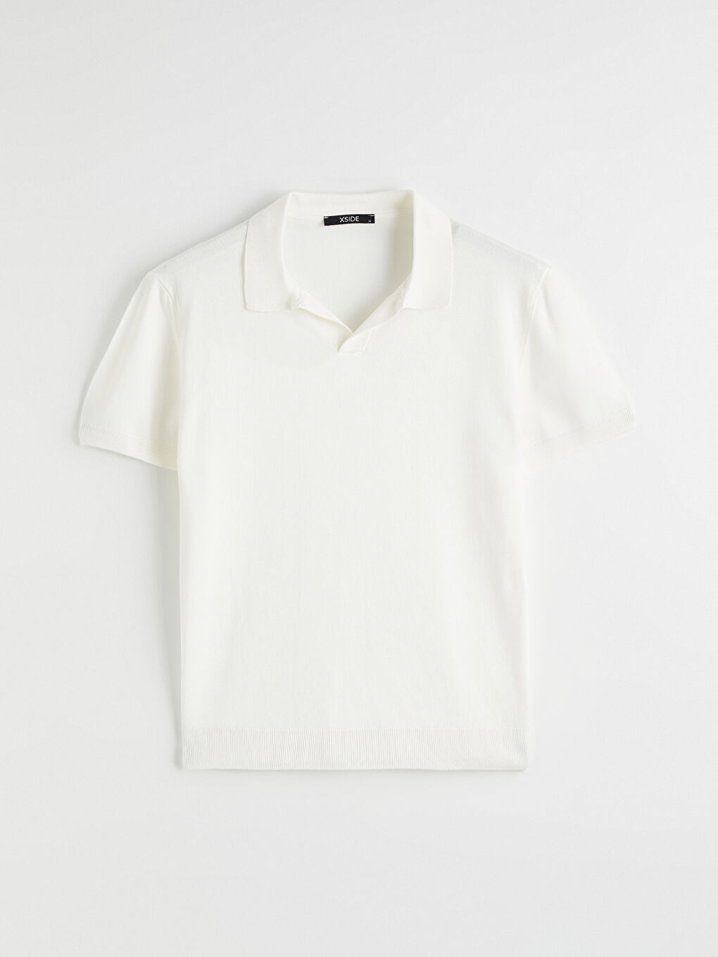 Ekru Polo Yaka Erkek Triko Kazak-3