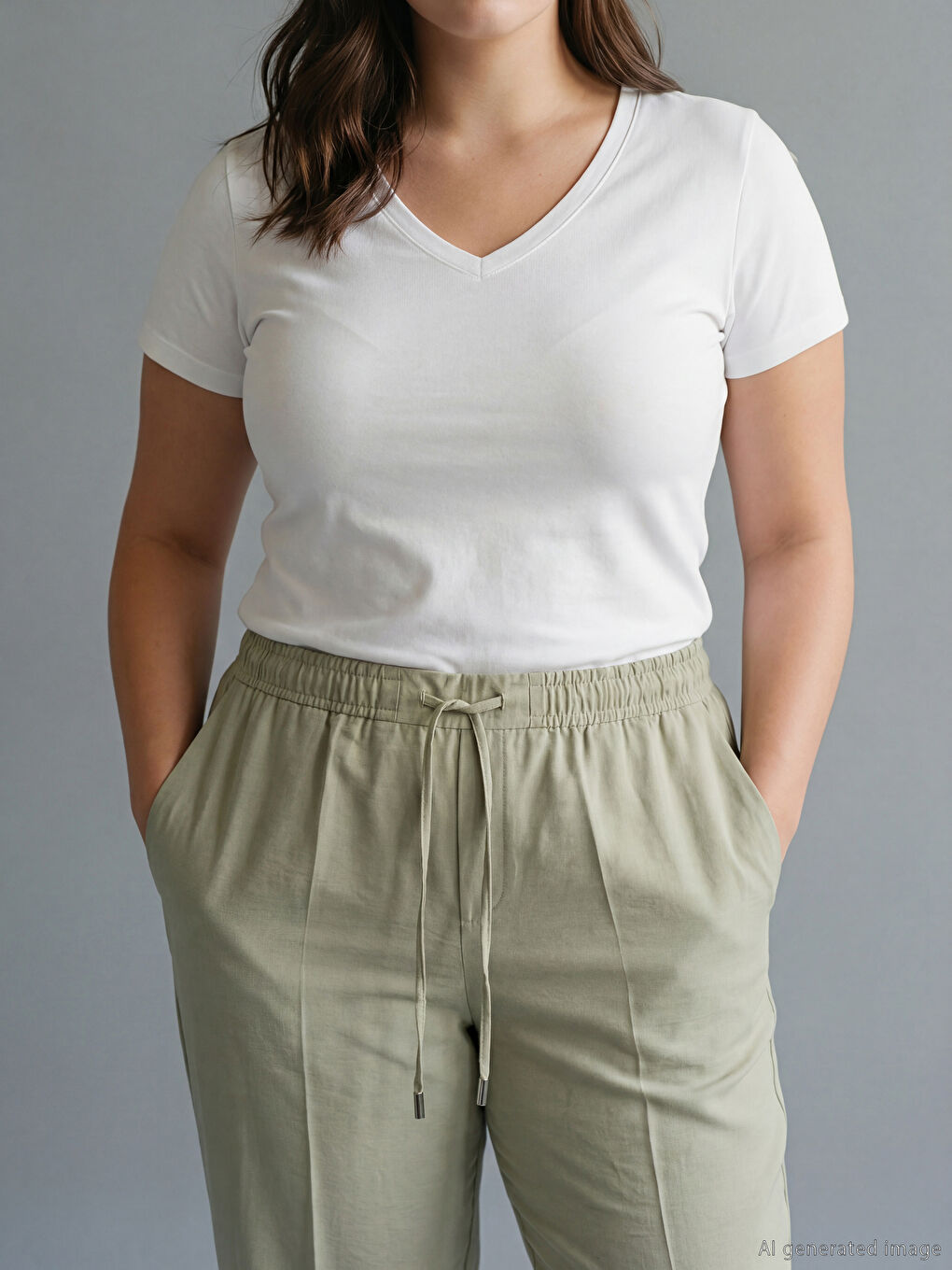 Әйелдерге арналған серпімді белдік сәбіз тәрізді пішім шалбар-2