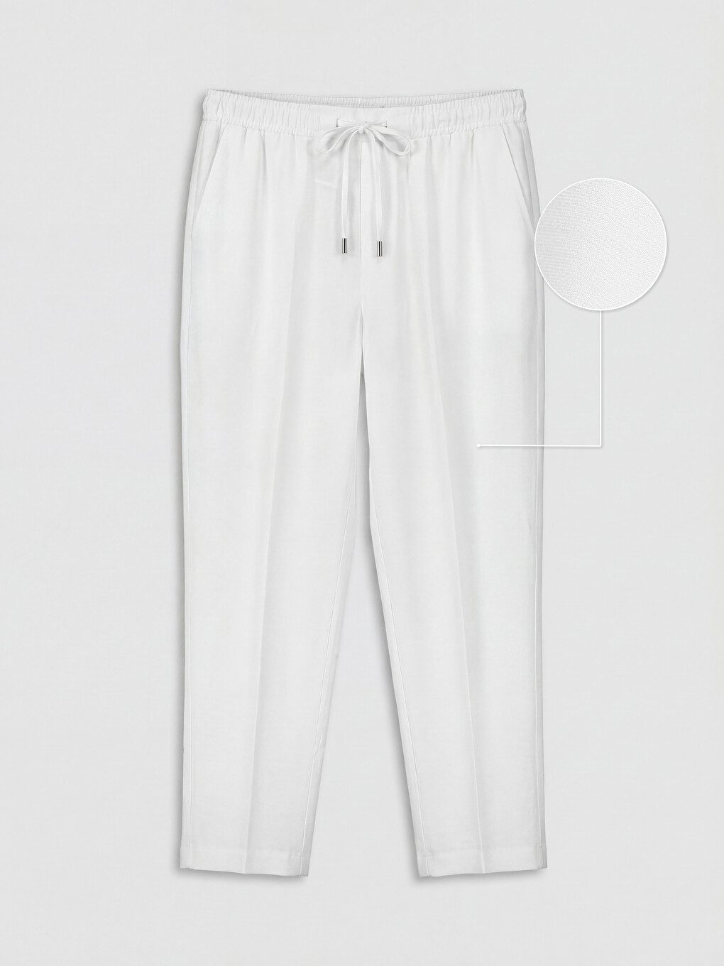 Elastic Waist Carrot Fit Women's Trousers-4