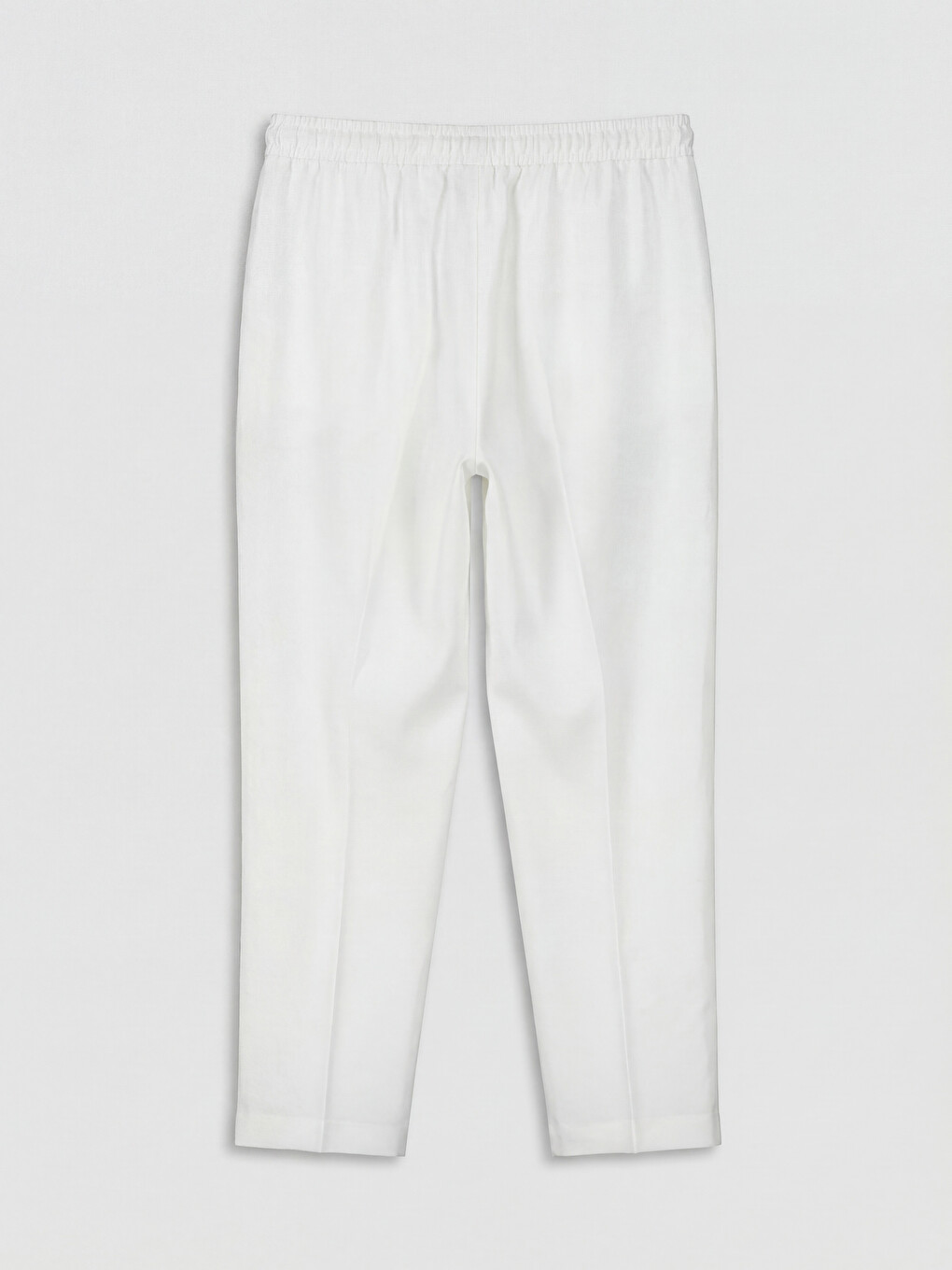 Elastic Waist Carrot Fit Women's Trousers-6