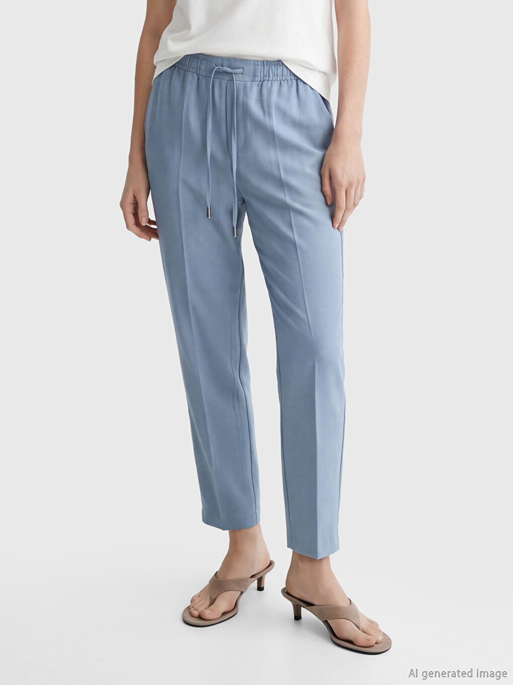 Woman BLUE Trousers-1