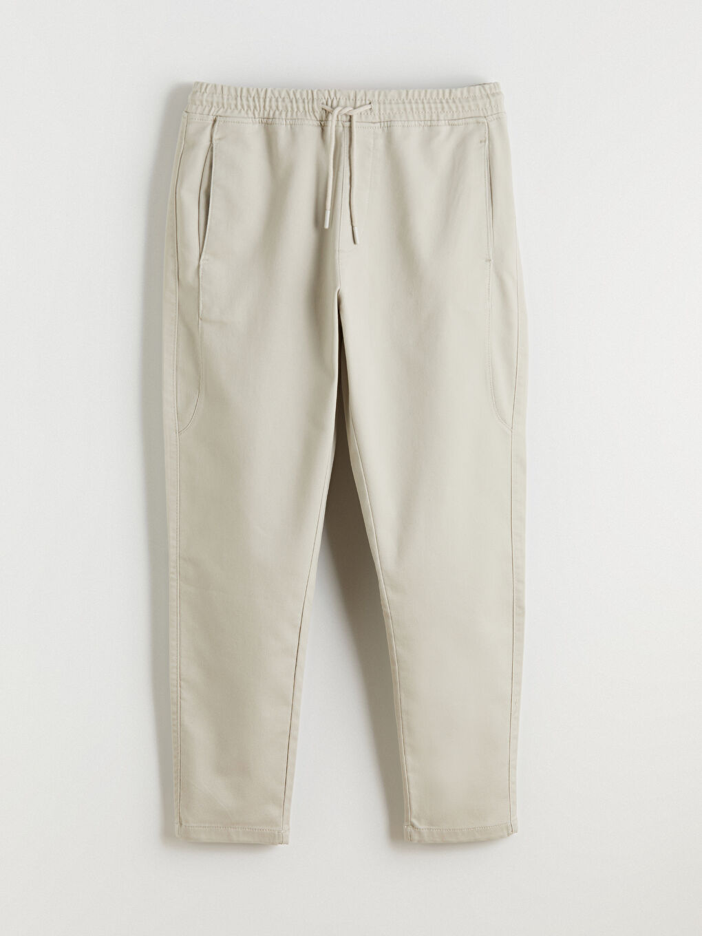 Bej Slim Fit Erkek Pantolon-4