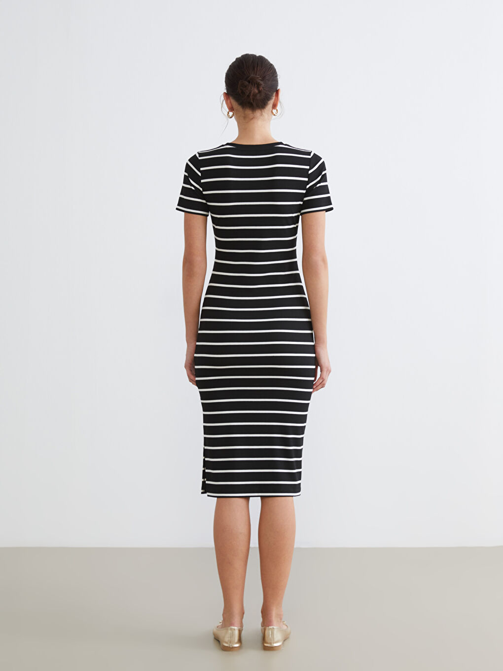 Женщины Черный Платье-3