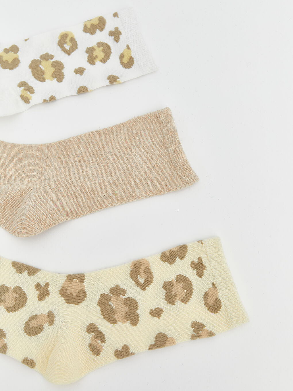 SVETLO BEŽ Čarape do gležnja Žena-1