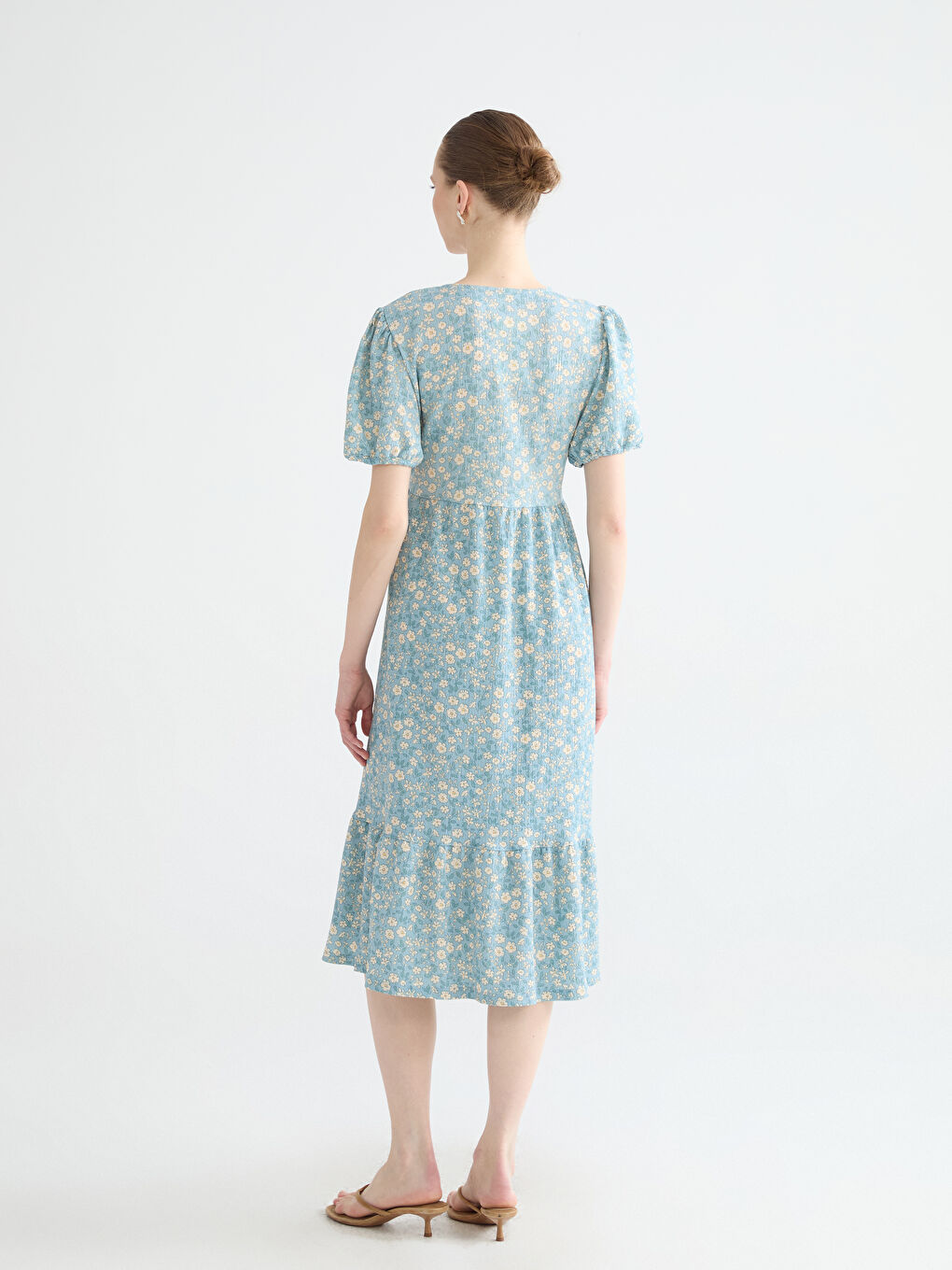 Женщины Зелёный Платье-3