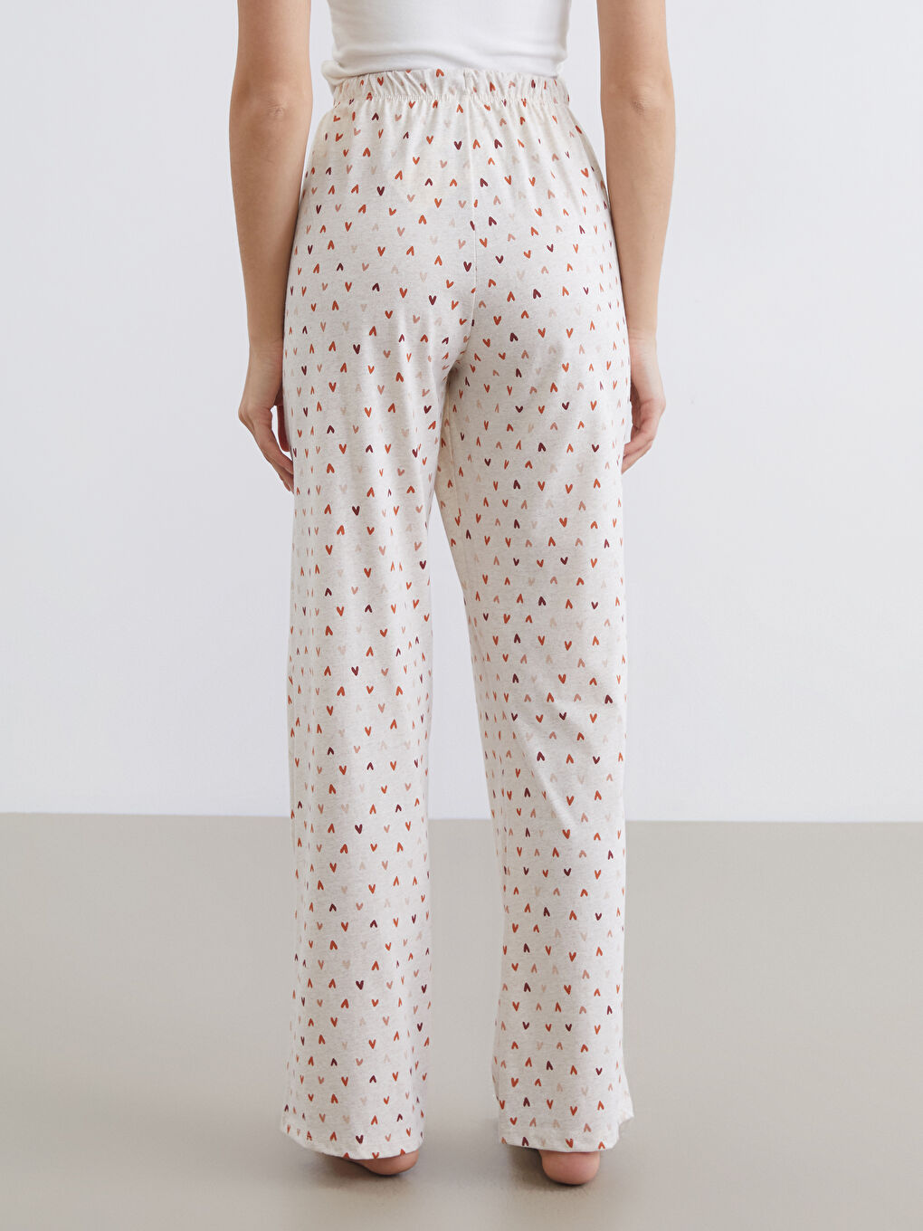 Karışık Beli Lastikli Baskılı Kadın Pijama Altı-3