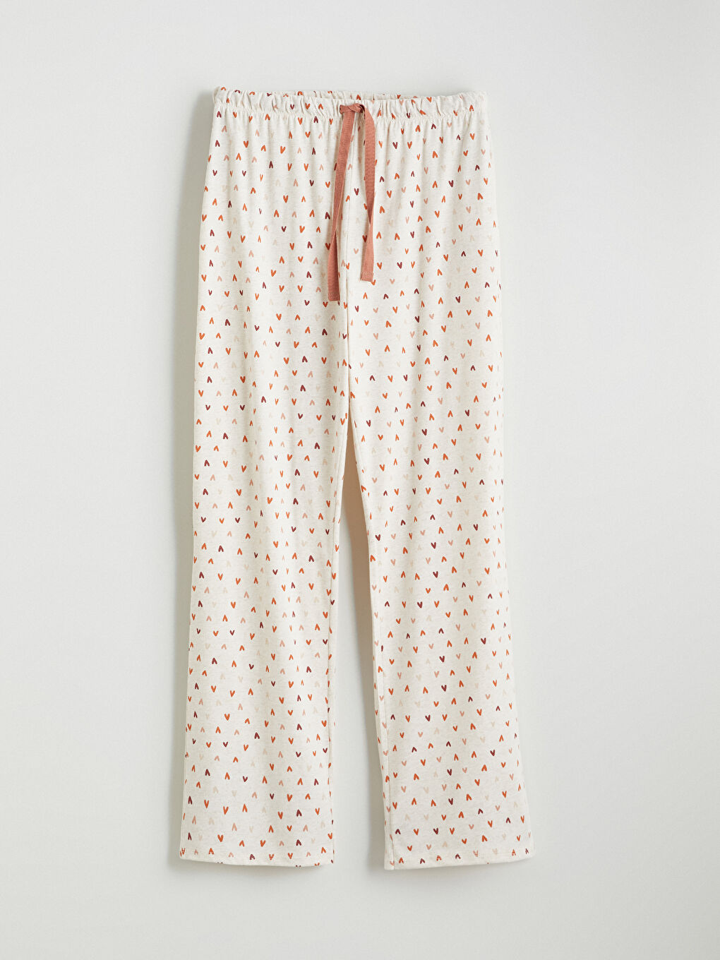 Karışık Beli Lastikli Baskılı Kadın Pijama Altı-4