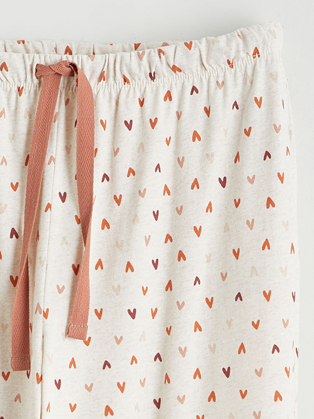 Karışık Beli Lastikli Baskılı Kadın Pijama Altı-5