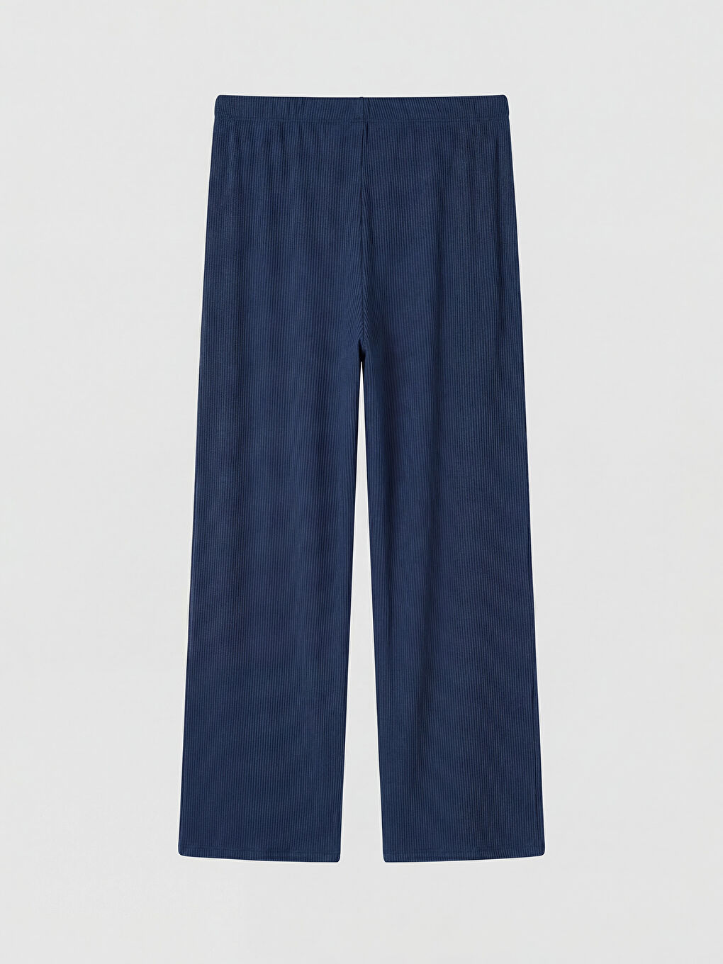 İndigo Beli Lastikli Fitilli Kadın Pijama Altı-1