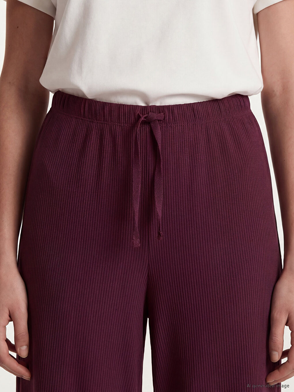 Žena TAMNO LJUBIČASTA Donji dio pidžame-2