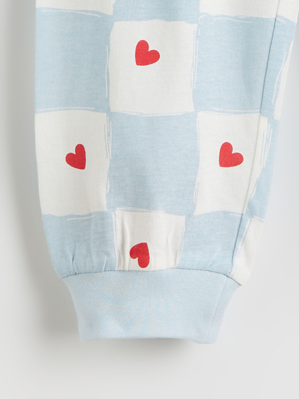 Ekru Bisiklet Yaka Kız Çocuk Pijama Takımı-5